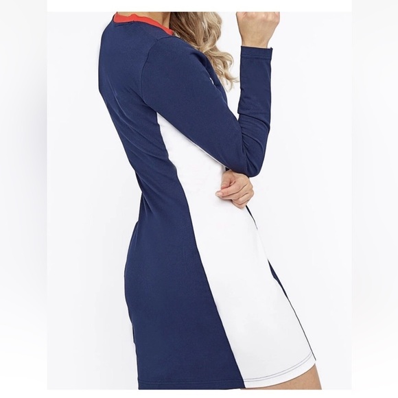 NWT Reebok Rugby Dress Colour-Block Athletic Dress Long Sleeves - Picture 13 of 15